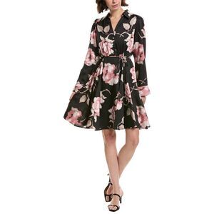 Tahari Asl Womens  Mini Dress, Black